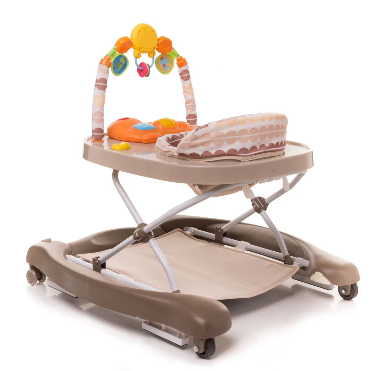 4Baby Swing'n Push Camel 3- In-1 Loopstoel Met Schommelfunctie - Afbeelding 3