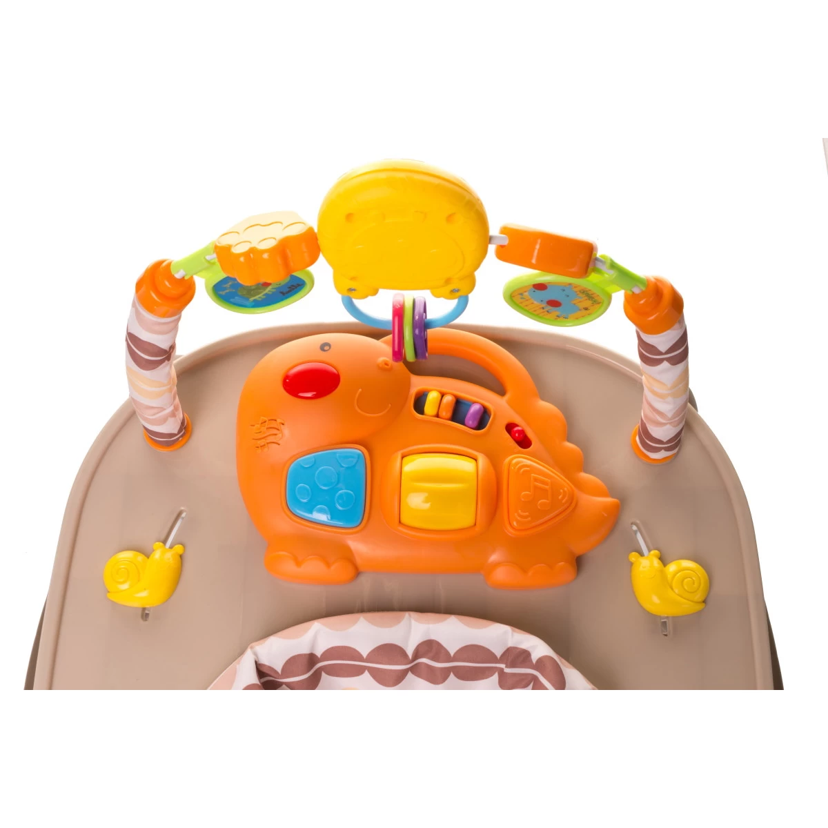 4Baby Swing'n Push Camel 3- In-1 Loopstoel Met Schommelfunctie - Afbeelding 9