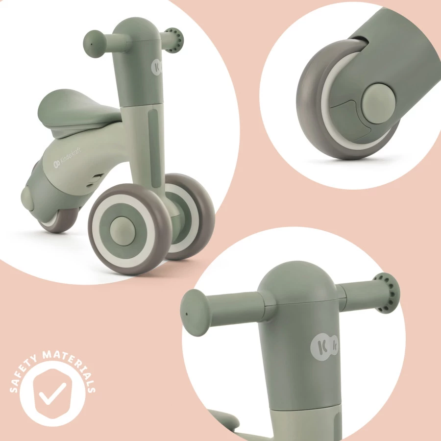 Kinderkraft Minibi Leaf Green Loopfiets KRMIBI00GRE0000 - Afbeelding 7