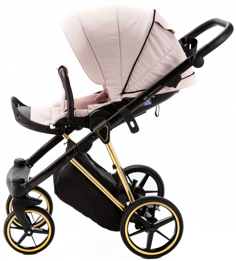 Adamex Belissa Special Edition Pink/Gold 2-in-1 Kinderwagen PS-540 - Afbeelding 9