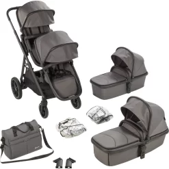 Babygo Duo Grey Tandem Kinderwagen 7801