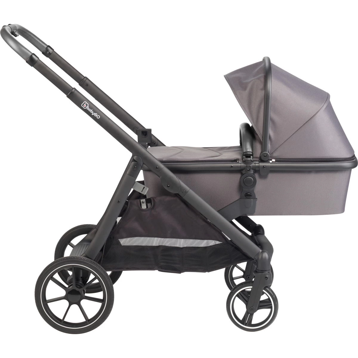 Babygo Duo Ultra Grey Tandem Kinderwagen Incl. 2 Autostoelen En 2 Ultrabase 780001 - Afbeelding 3