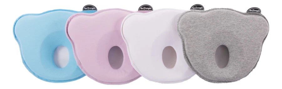 Bo Jungle B-Cosy Jersey Grijs Ergonomisch Hoofdkussentje B800310 - Afbeelding 2