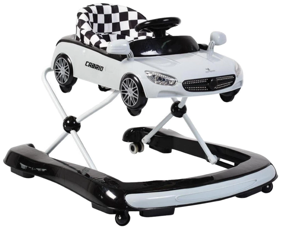 Cangaroo Cabrio Grey 2-in-1 Loopstoel En Loopwagen
