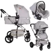 Cangaroo Gigi Light Grey 3-in-1 Combi Kinderwagen Incl. Autostoel