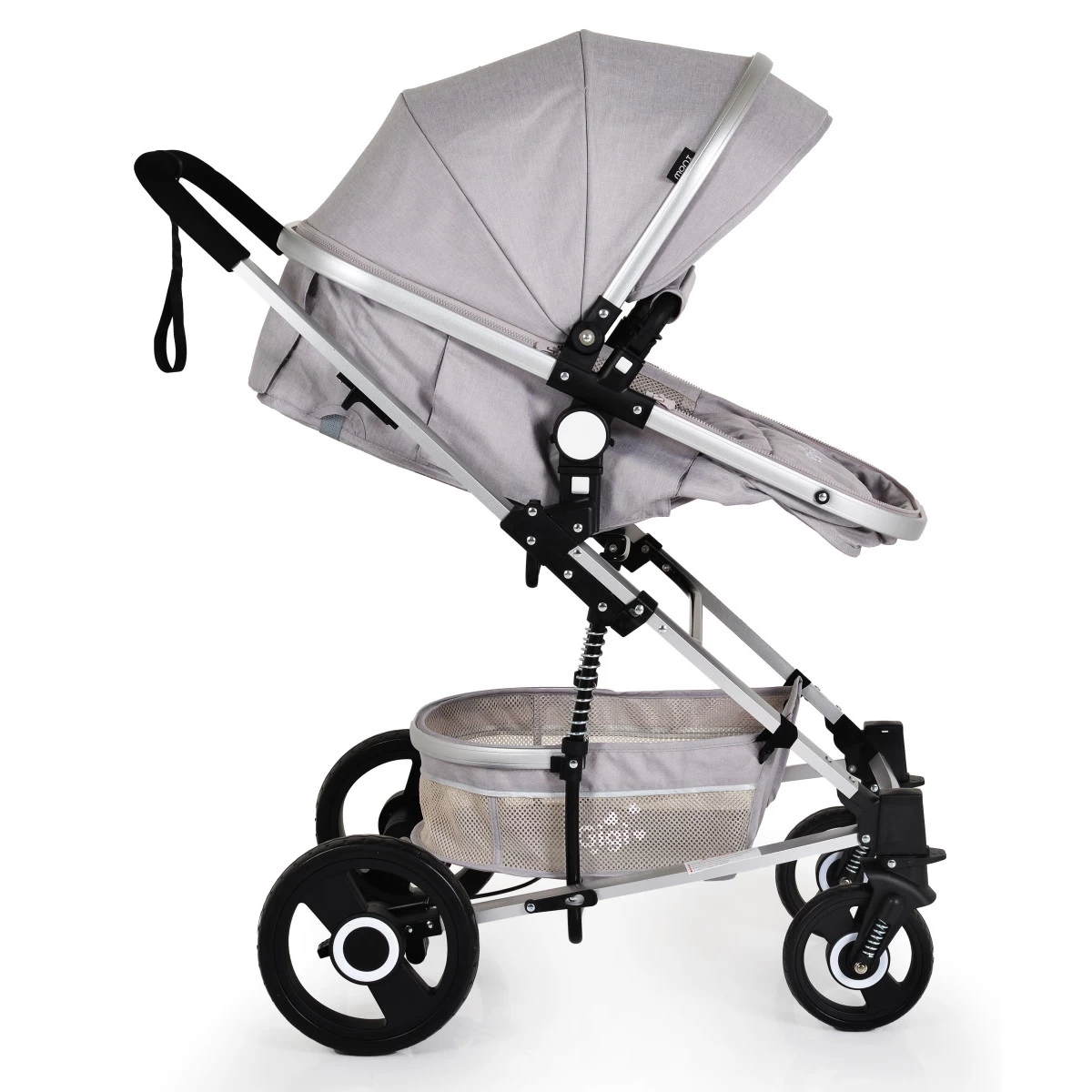 Cangaroo Gigi Light Grey 3-in-1 Combi Kinderwagen Incl. Autostoel - Afbeelding 11