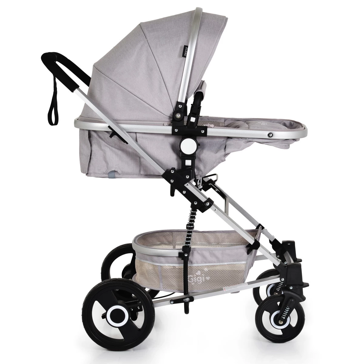 Cangaroo Gigi Light Grey 3-in-1 Combi Kinderwagen Incl. Autostoel - Afbeelding 12