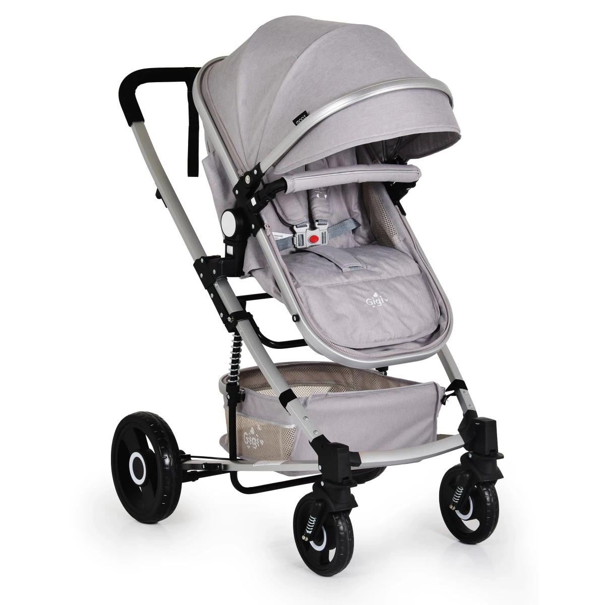Cangaroo Gigi Light Grey 3-in-1 Combi Kinderwagen Incl. Autostoel - Afbeelding 13