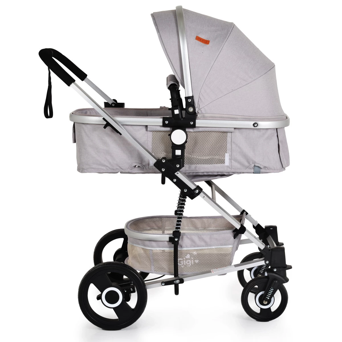Cangaroo Gigi Light Grey 3-in-1 Combi Kinderwagen Incl. Autostoel - Afbeelding 3