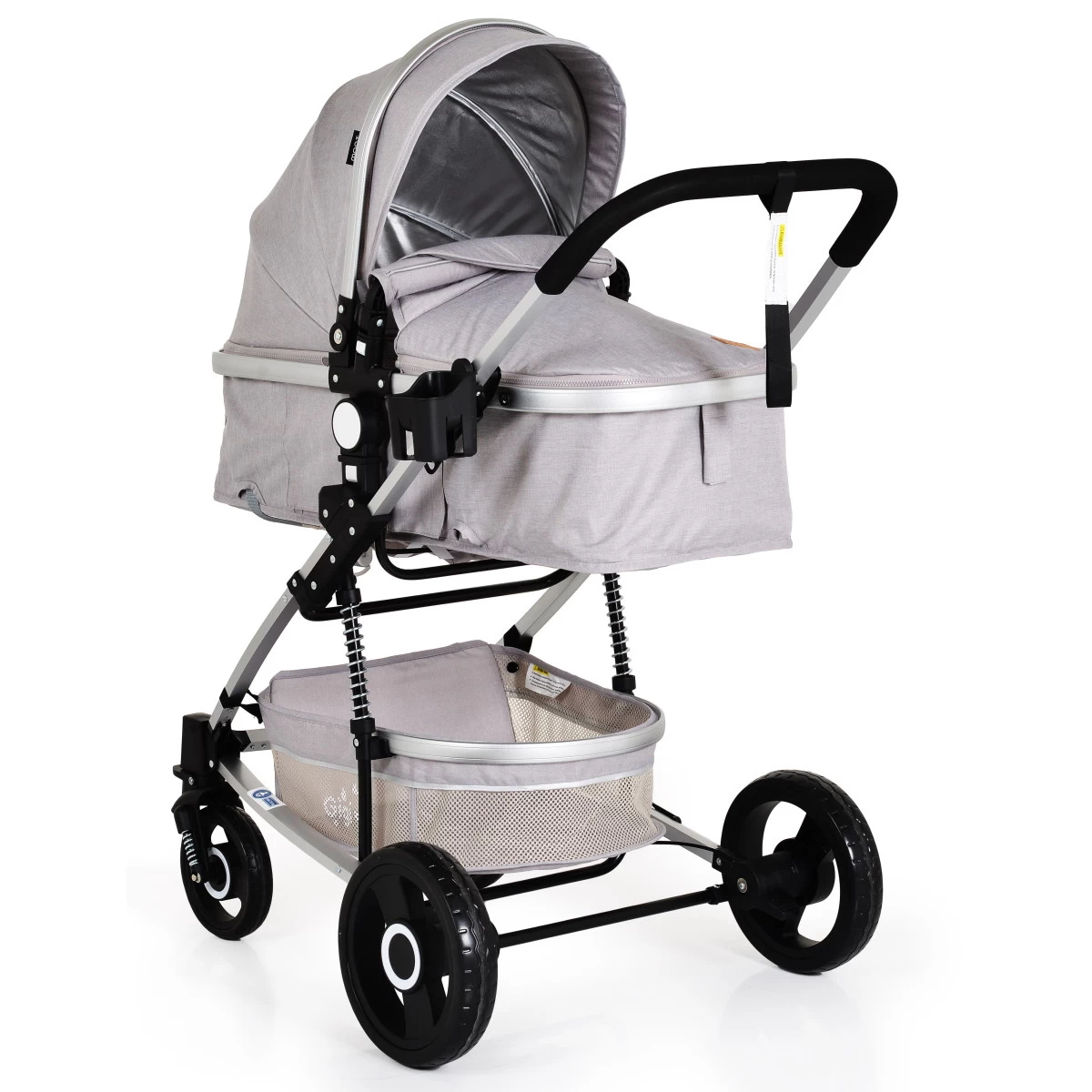 Cangaroo Gigi Light Grey 3-in-1 Combi Kinderwagen Incl. Autostoel - Afbeelding 5