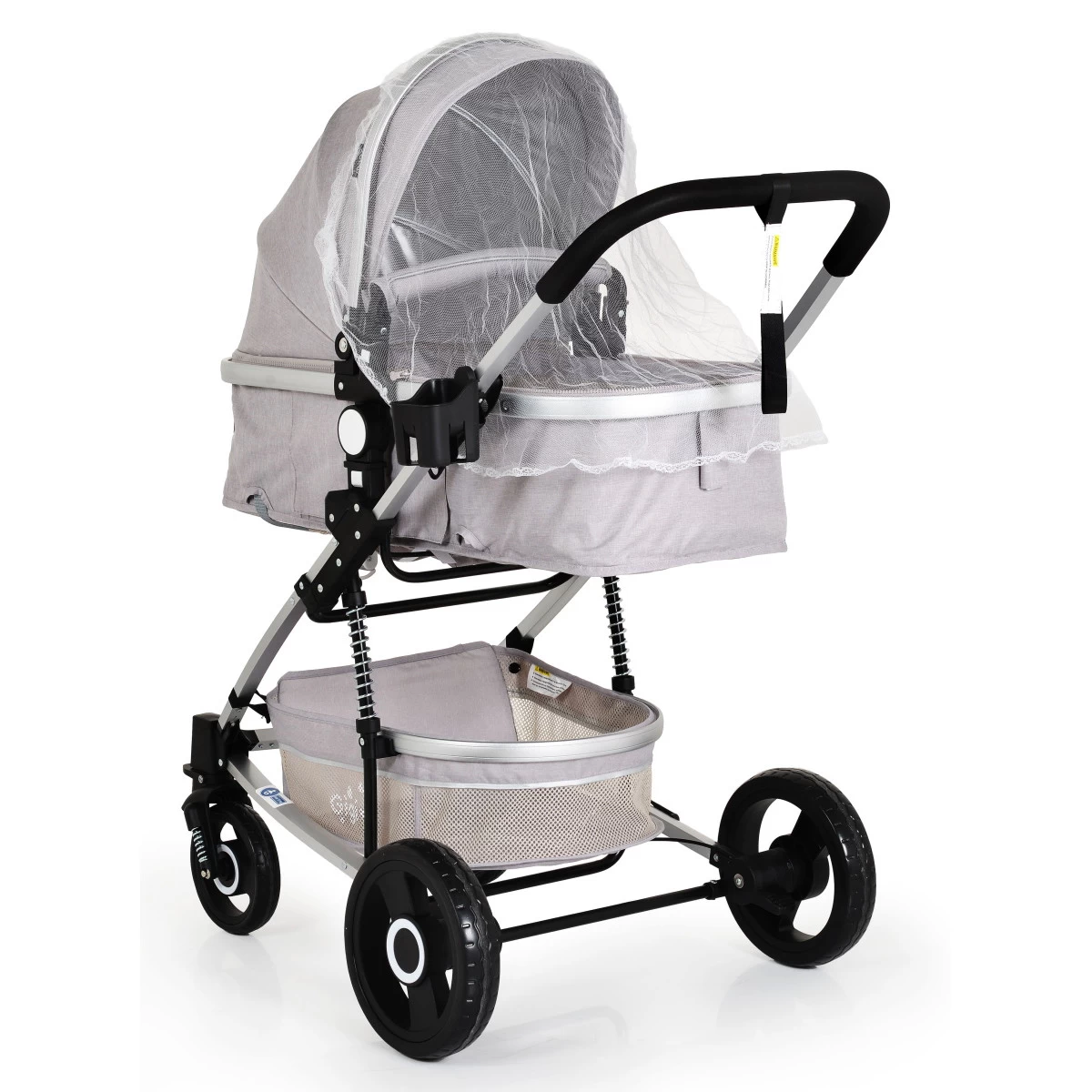 Cangaroo Gigi Light Grey 3-in-1 Combi Kinderwagen Incl. Autostoel - Afbeelding 6