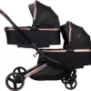 Ding Amigo Black/Rose Tweeling Kinderwagen Incl. 2 Autostoelen DI-191711