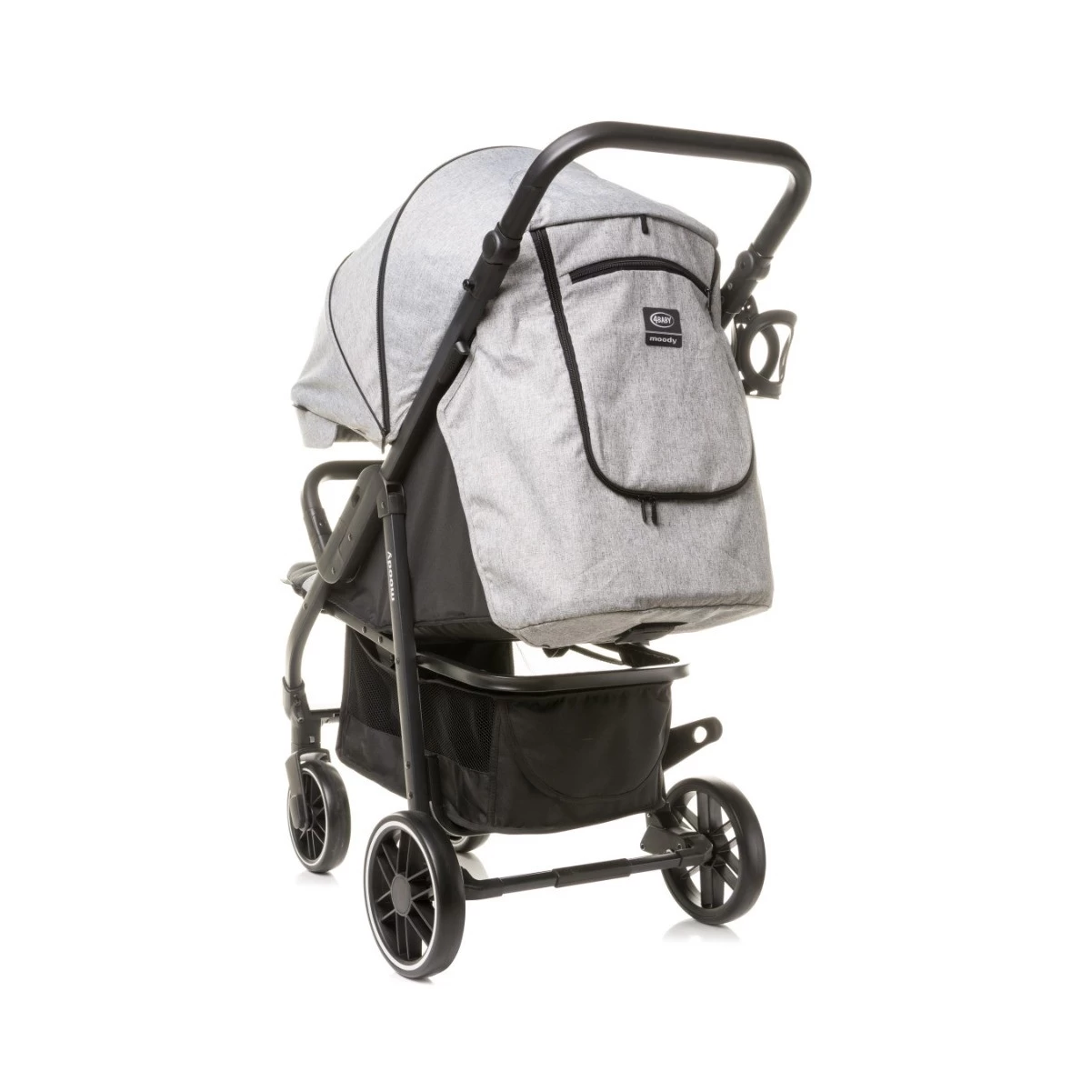 4Baby Moody XXII Grey Wandelwagen Incl. Beenkap - Afbeelding 6