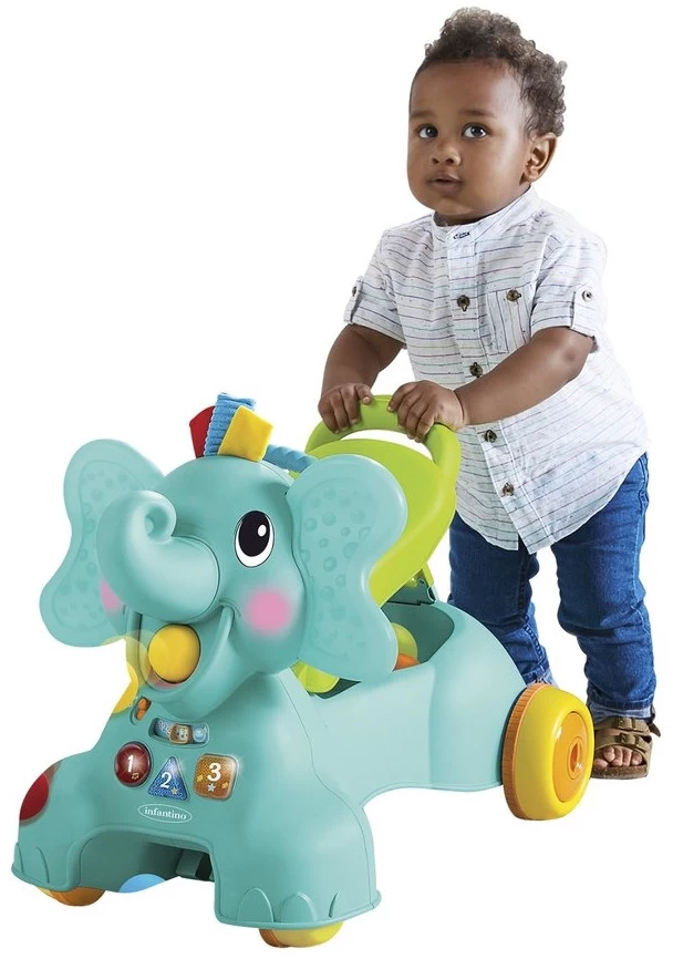Infantino Sensory Ollie 3-in-1 Olifant Loopwagen BK-217023 - Afbeelding 6