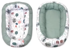 MamaLoes Amy Animal Forest Green Omkeerbaar Babynest 81899