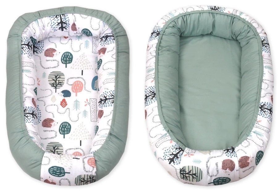 MamaLoes Amy Animal Forest Green Omkeerbaar Babynest 81899