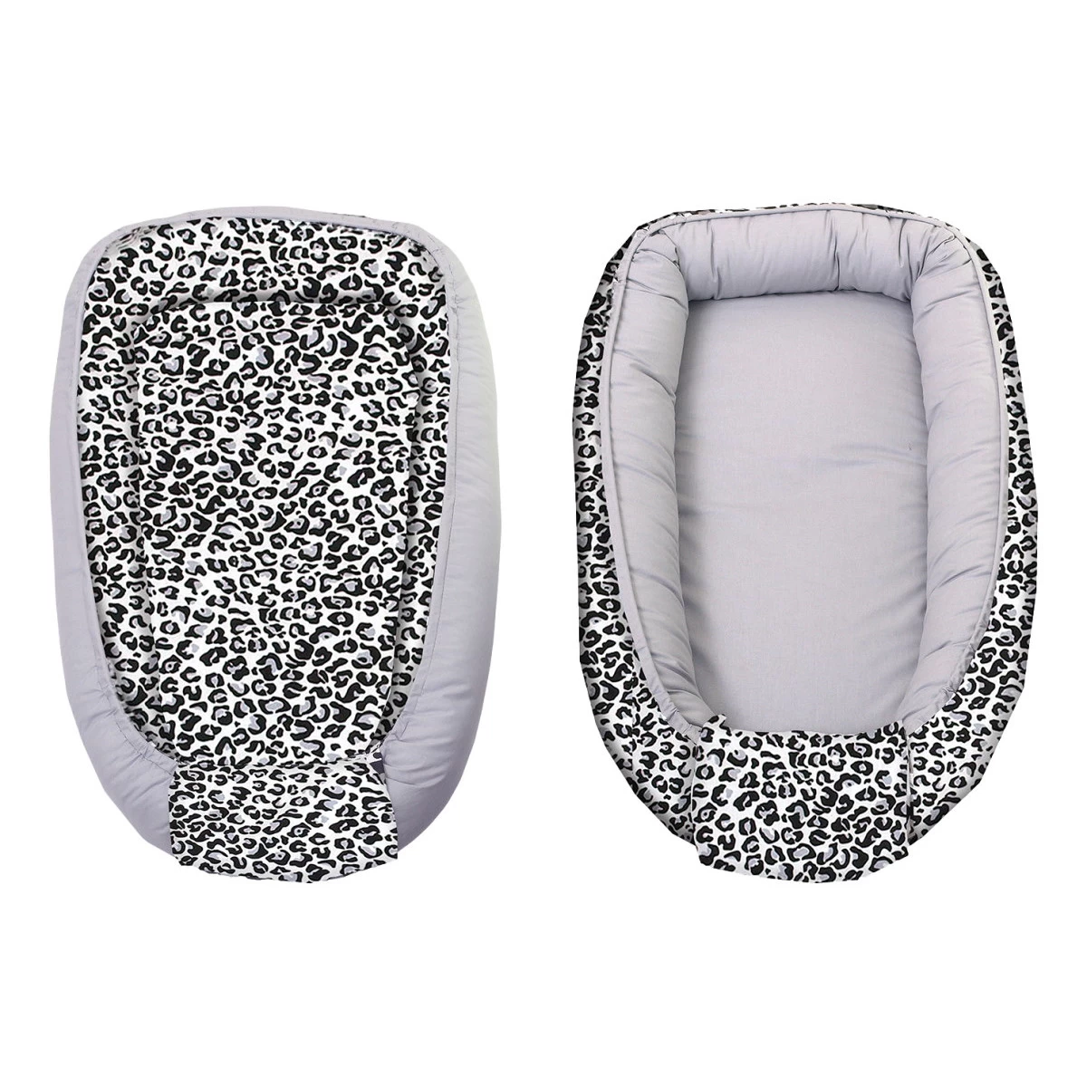 MamaLoes Amy Panter Grijs Omkeerbaar Babynest 84719