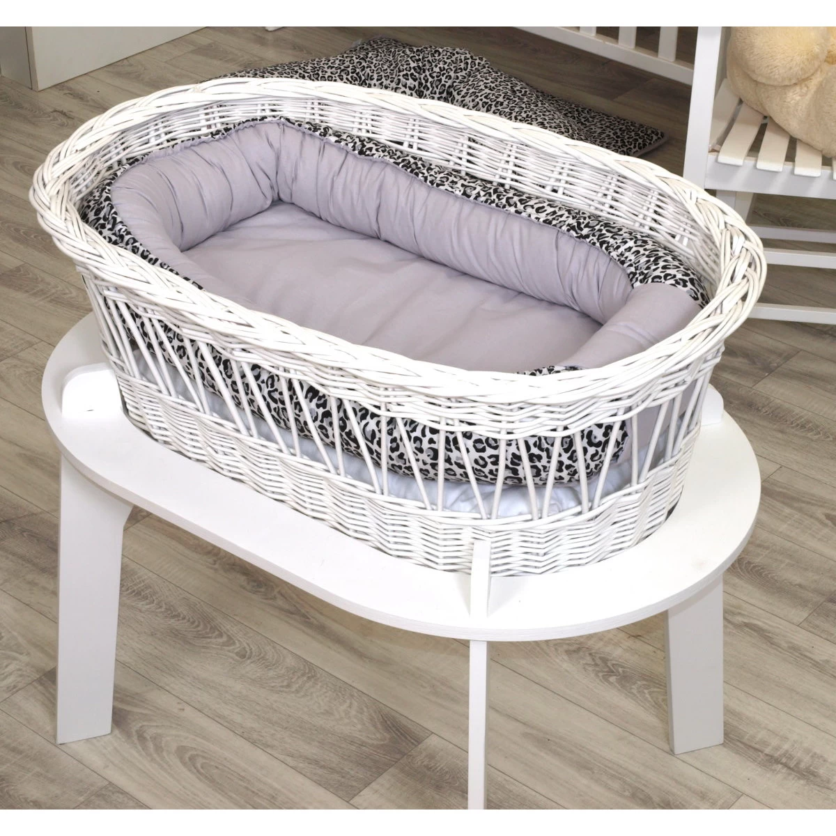 MamaLoes Amy Panter Grijs Omkeerbaar Babynest 84719 - Afbeelding 2