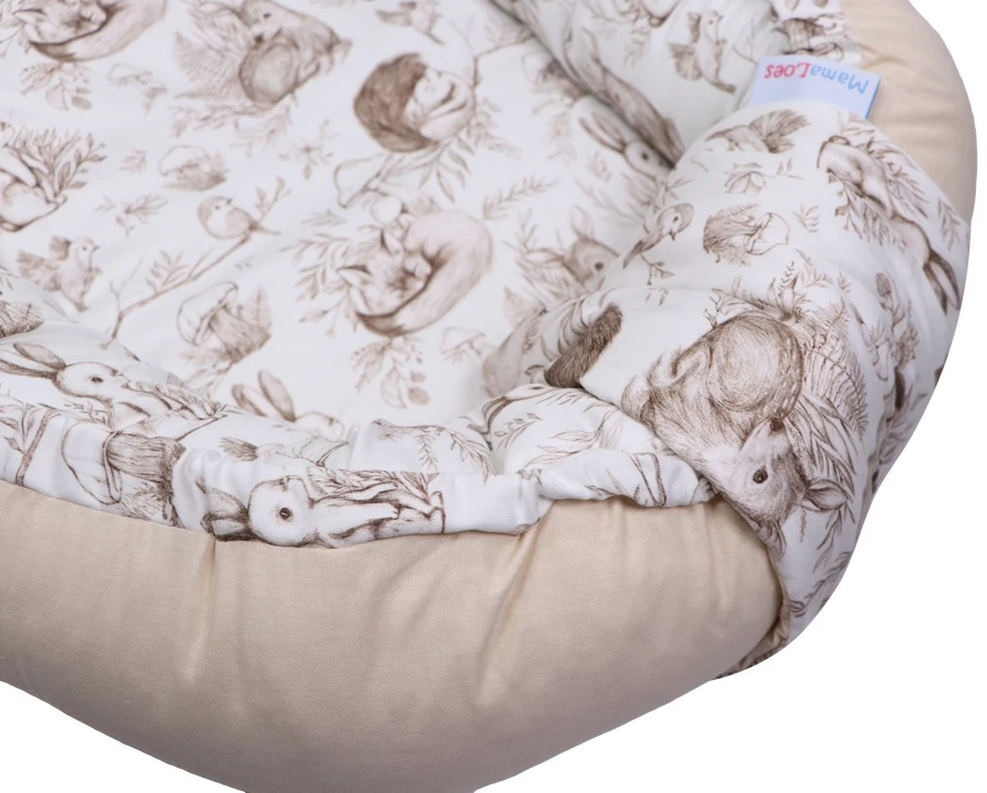 MamaLoes Bos Dieren Omkeerbaar Babynest ML020117 - Afbeelding 4