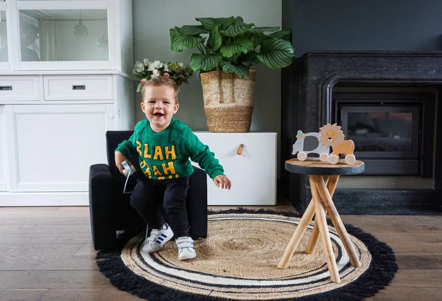 Ding Jamie Velvet Roze Kinderfauteuil DI-34206 - Afbeelding 11