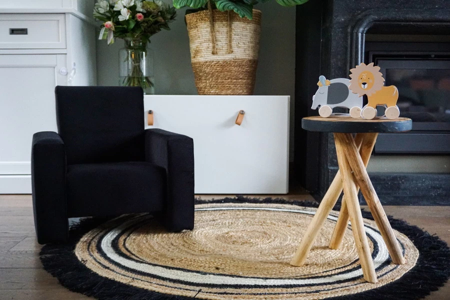 Ding Jamie Velvet Roze Kinderfauteuil DI-34206 - Afbeelding 6