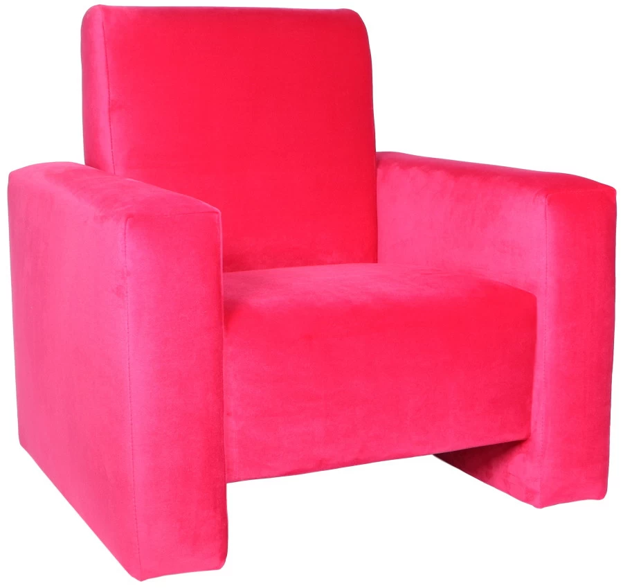 Ding Jamie Velvet Roze Kinderfauteuil DI-34206 - Afbeelding 2