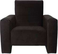 Ding Jamie Velvet Zwart Kinderfauteuil DI-34203