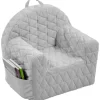 Albero Mio Velvet Grijs Kinderfauteuil