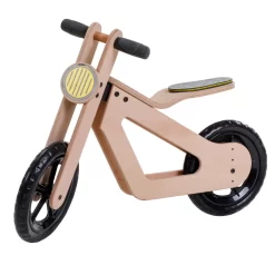 Mamatoyz Balance Bike Zwart Houten Loopfiets MT06