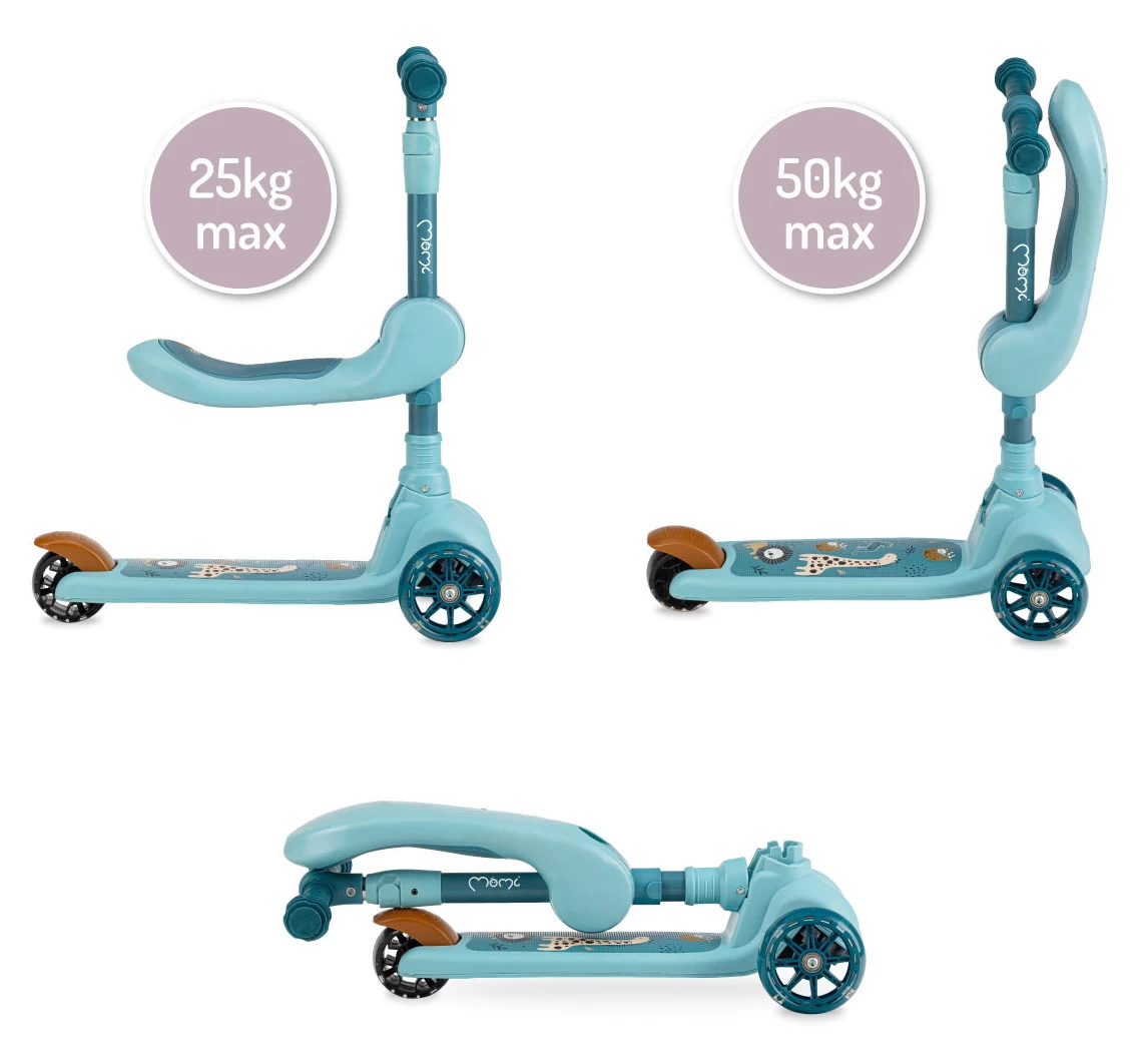 Momi Kiuru Blue 2-in-1 Step/Loopfiets HUBA00036 - Afbeelding 12