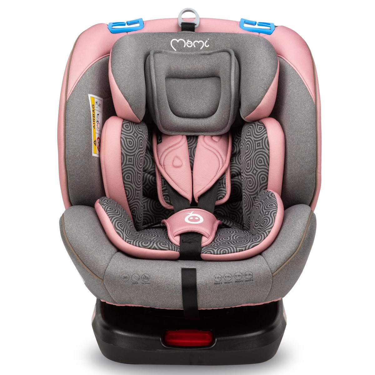 Momi Tordi Roze Isofix 360° 0-36 Kg Autostoel FOSA00018 - Afbeelding 2