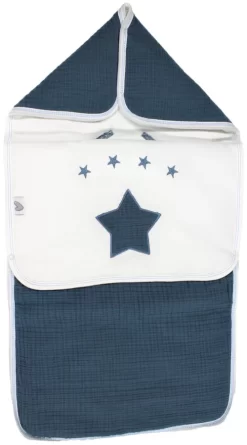 Petit Villain Hydrofiel Marineblauw Universele Autostoel Voetenzak