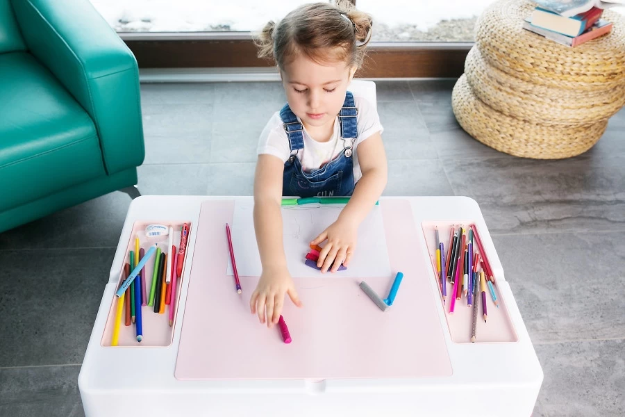 Tega Baby Grijs 3-in-1 Tafel Met Stoeltje MF-001-106 - Afbeelding 2