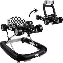 Tryco F1 Racer Black 2-in-1 Loopstoel En Loopwagen TR-362703