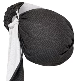 Zaffiro Hug Me Graphite Leaves Draagdoek N16 7862