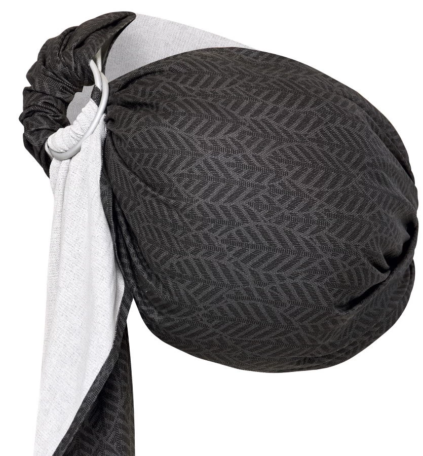 Zaffiro Hug Me Graphite Leaves Draagdoek N16 7862